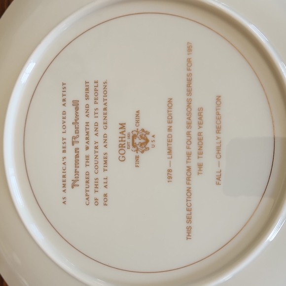 1978 Norman Rockwell fine China four seasons - Picture 7 of 9